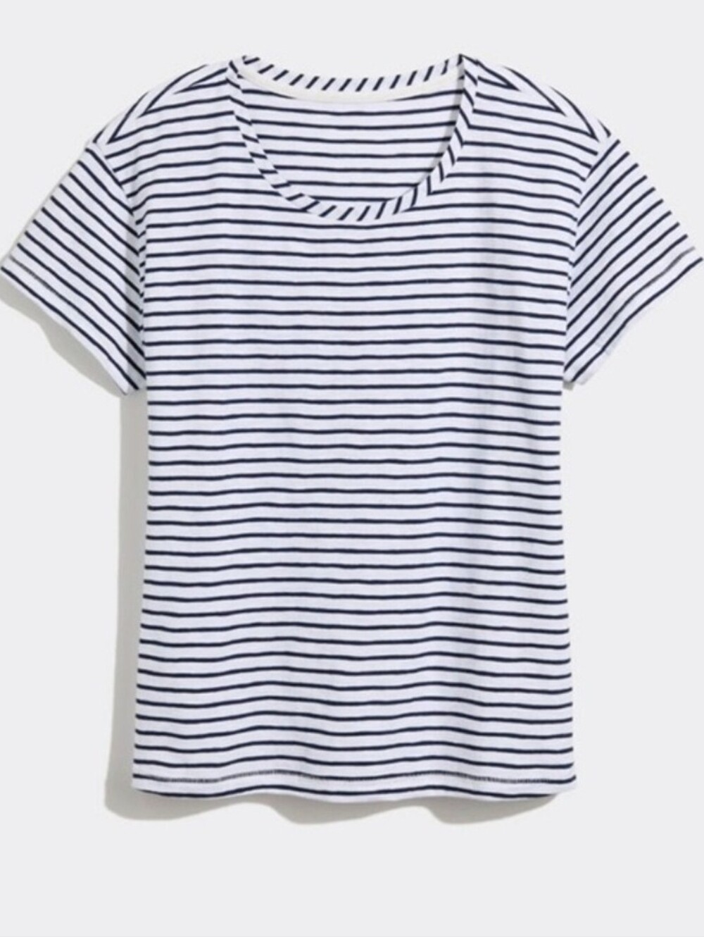 Vineyard Vines Blue Super Soft Striped Woman's Tee  size L  NWT